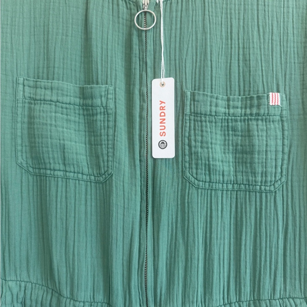 Sundry Cotton Jumpsuit with Drawstring Waist - Picture 6 of 6
